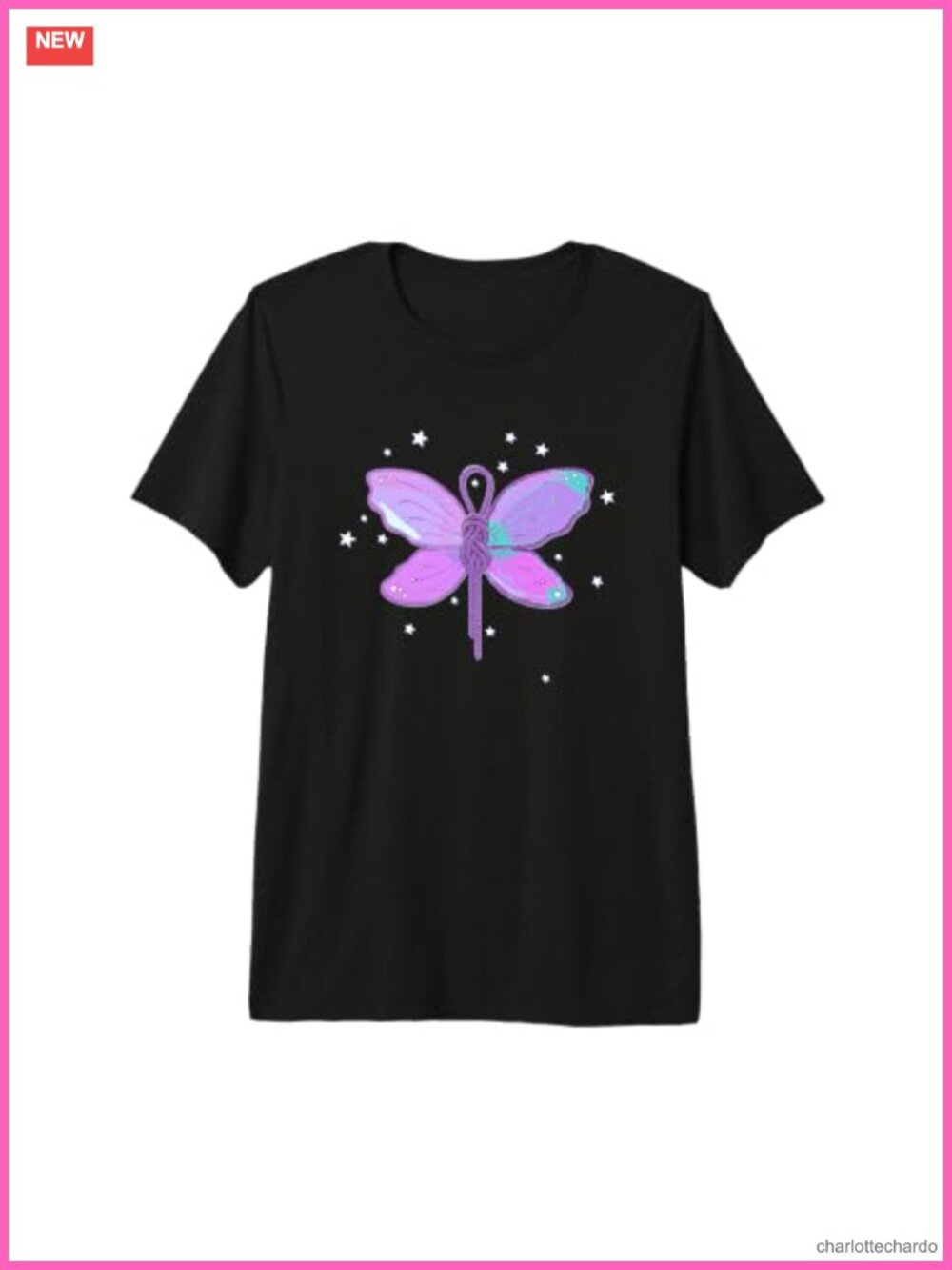 Fairy Wings Climbing Knot Tri-Blend Crew Neck T-Shirt
